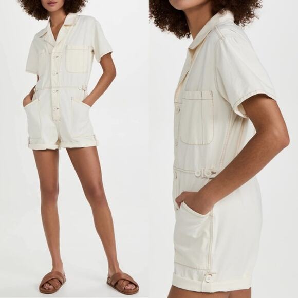 Pistola Parker Fields Suit Romper Ecru - Picture 1 of 9